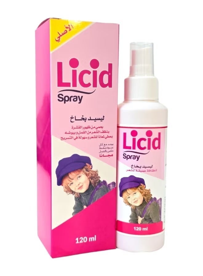 LICID Lice and dandruff control spray with comb, 120 ml - Image 2